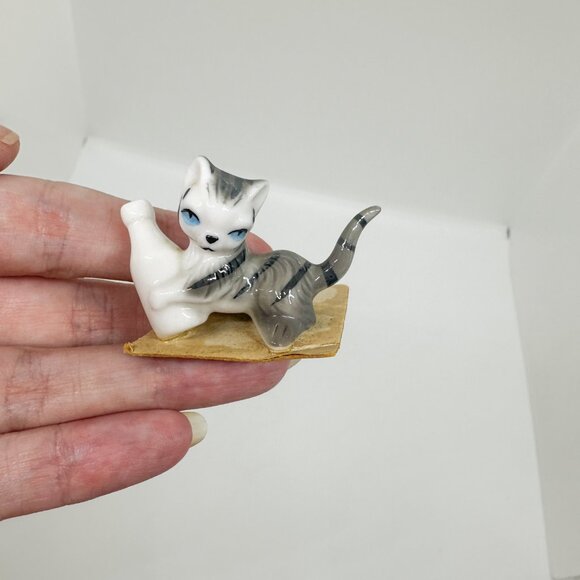 Vtg Ceramic Porcelain Cat Kitten Collection Lot Stone Critters Hagen Renaker - Picture 10 of 11